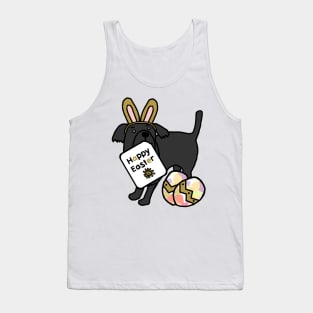 Happy Easter Dog in Easter Bunny Ears Tank Top